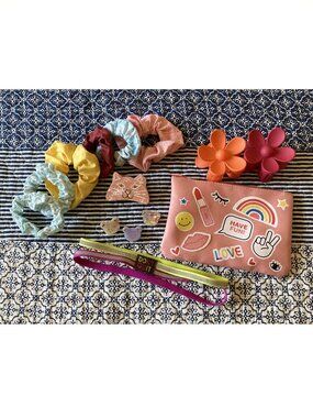 Various Hair Accessories and Bag